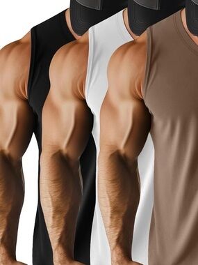 Riyiper Men's V-Neck Tank Tops 3-Pack NWT Size M